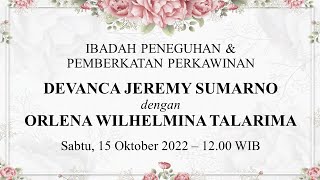 Download lagu IBADAH PENEGUHAN & PEMBERKATAN PERKAWINAN - DEVANCA JEREMY SUMARNO & ORLENA WILHELMINA TALARIMA
