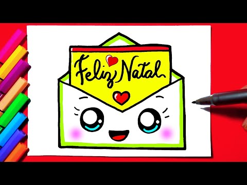 Como desenhar Enfeite de Natal fofo Kawaii ❤ Desenhos de Natal - Desenhos  para Desenhar 