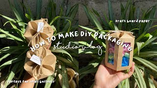 HOW TO MAKE DIY PACKAGING🫶(perfect for small business) | studio vlog🌷