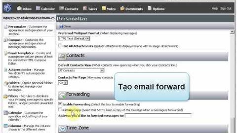 [MDaemon 13] Hướng dẫn - Sử dụng WebMail | P.A Việt Nam