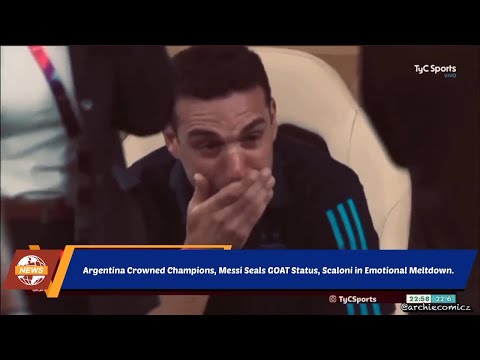 Argentina coach Scaloni Reaction to winning World Cup