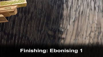 Ebonising Wood with steel wool and vinegar