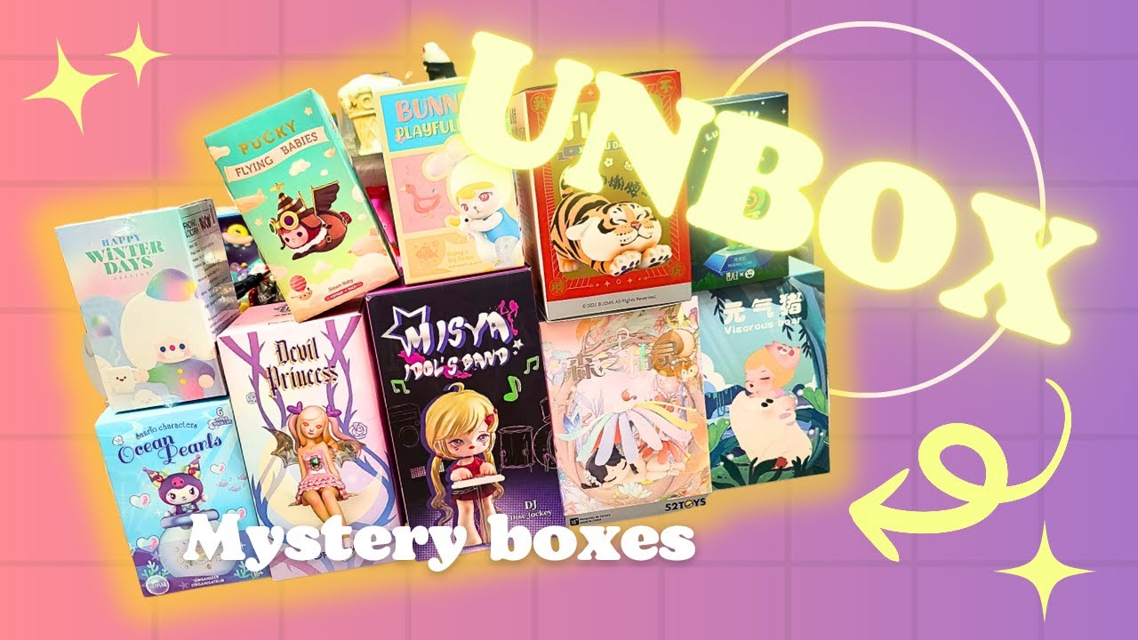 Unboxing 10 blind boxes ✨️Chaotic✨️ Pucky | Sanrio | Kikagoods | Popmart