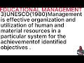 Meaning of Educational Management