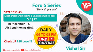 6pm Live GATE ME XE 2022-23 | ME XE  RAC  | Foru 5 Series | VCRS Cycle  | Free Videos