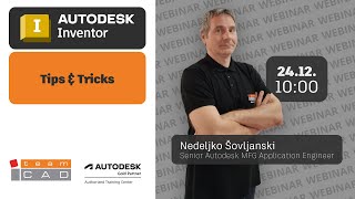 TeamCAD besplatni webinar: Inventor Tips and Tricks