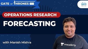 Forecasting Techniques Quest-1   | Operations Research | GATE 2022  | Manish Mishra