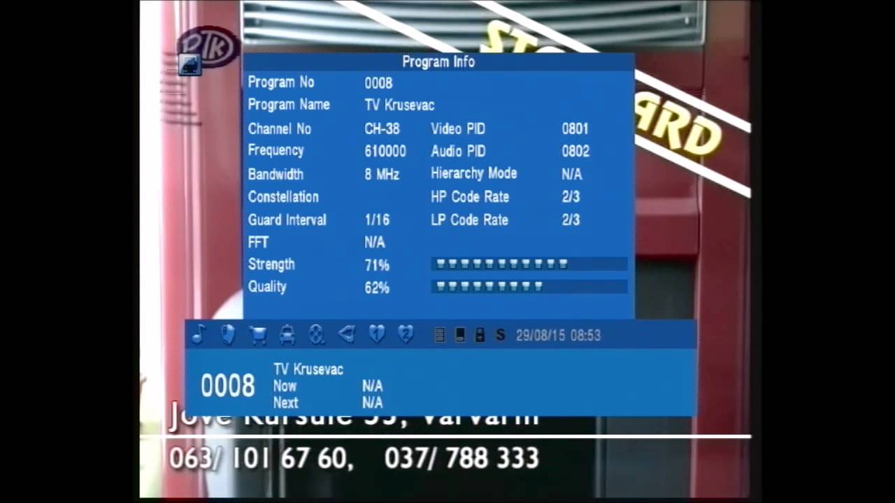 DX TV Mux 1 & 2 Jastrebac SRB in Craiova with Synaps Bit 2