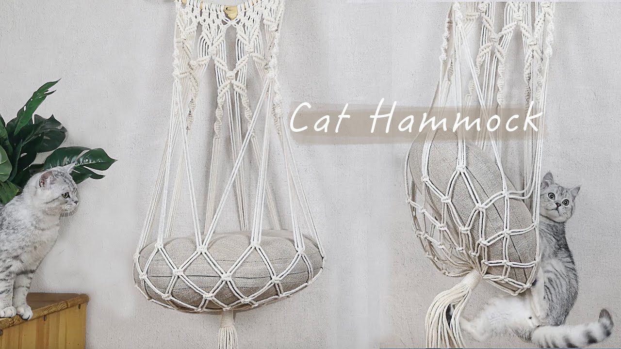 HOW TO MAKE A CAT MACRAME HAMMOCK 