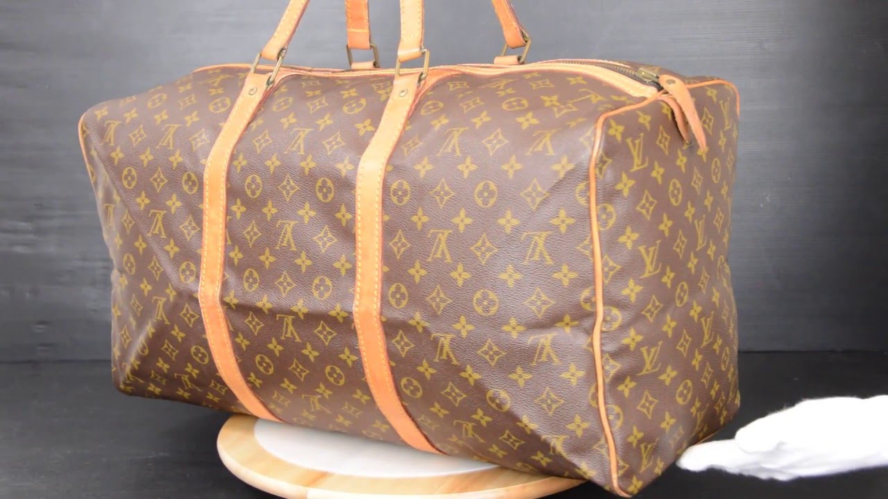 ilovekawaii C00184 - Louis Vuitton Monogram Sac Souple 55 Travel Bag M41622  - YouTube