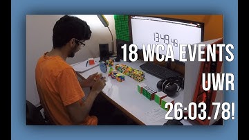 All 18 WCA Events Relay UWR 26:03.78!