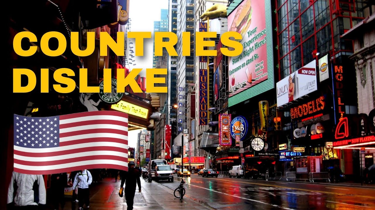 🇺🇲 Top 10 Countries that Hate 😠 America | Includes Russia Slovenia & Iran | Yellowstats 🇺🇲