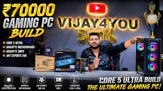 70K Gaming PC Build 2026 🔥 Intel Core 5 Ultra + Gigabyte B860M Eagle WiFi | Best Gaming Setup
