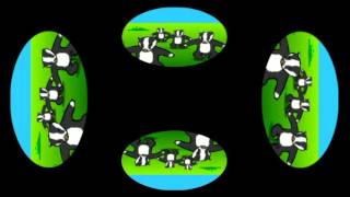 Badger Badger Badger Dance! Holographic Animation For Use With HoloQuad Pyramid Hologram MMD