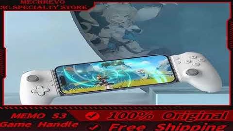 Memo S3 Gamepad Type-C Mobile Phone Controller Hall Effect Stretching Handle Stick Joystic