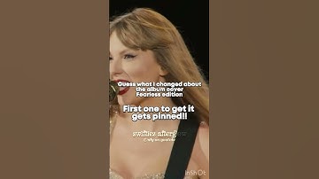 Guess what I changed about the album cover | #taylorswift #shorts