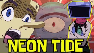 'Plankton's Rumbling Plot: Karen, SpongeBob & Mr. Krabs Unite! | Neon Tide Animation'