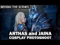 Arthas and jaina photoshoot  behind the scenes