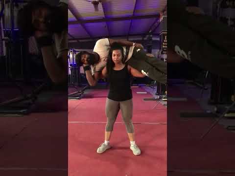 Indian girl lift and carry her husband | #stronggirl #liftcarry