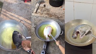 Deep fried fish Vietnamese style - Vietnam street food