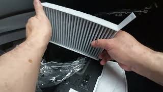 Changed cabin filter, Tesla cost $200 bucks, do yourself $20 bucks.