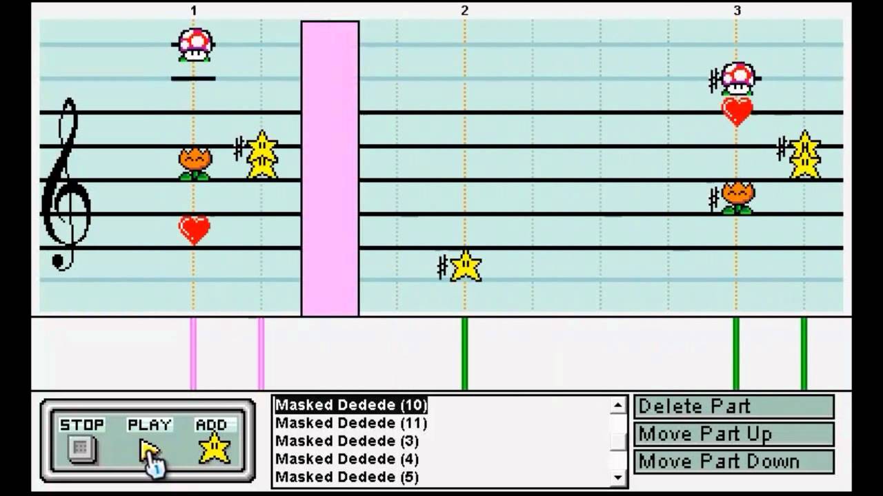 Masked Dedede (Piano) on Mario Paint - Masked Dedede (Piano) on Mario Paint
