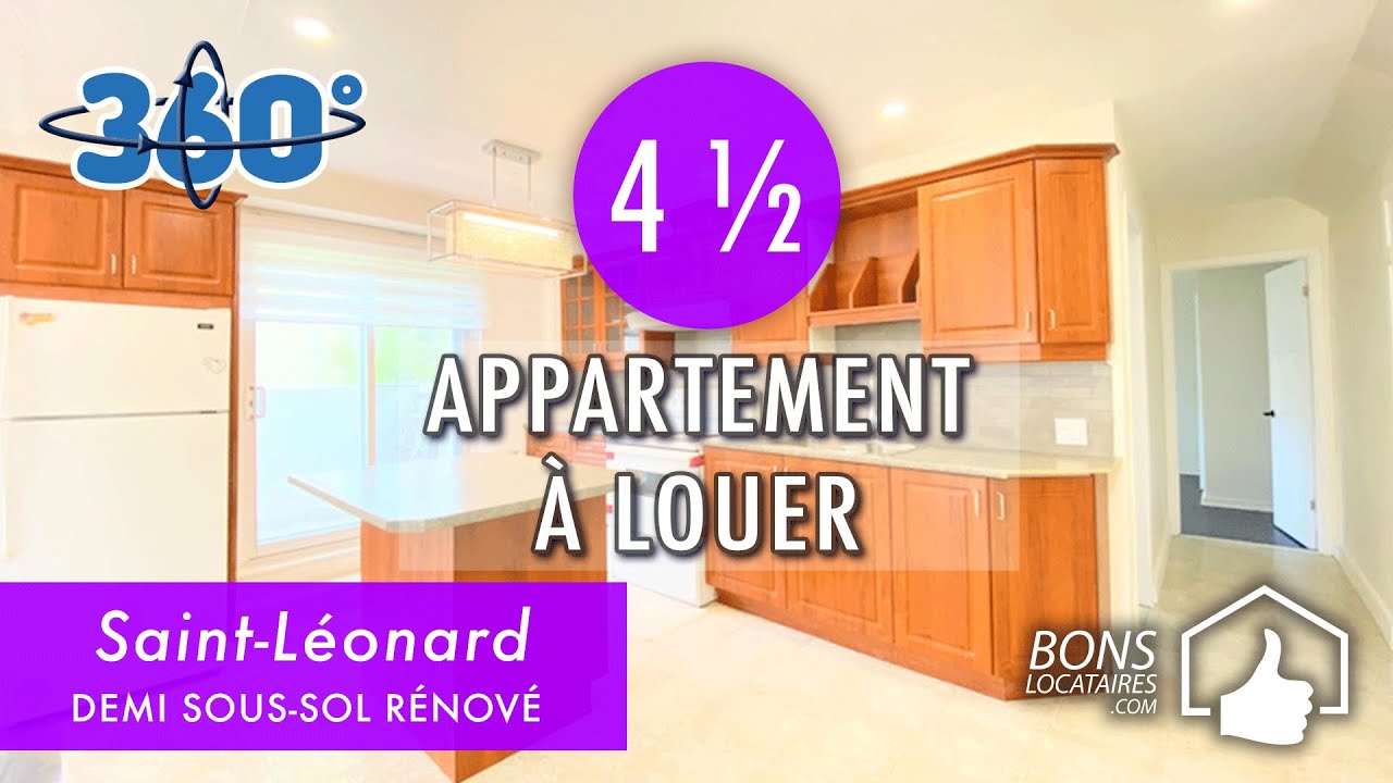 Appartement à louer / Visite virtuelle / Apartment Tour / SaintLéonard