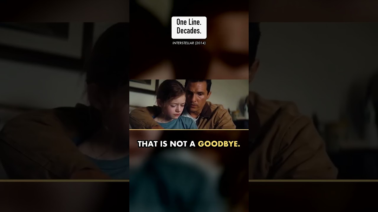 Interstellar States Its Whole Price In One Line #screenwriting #videoessay