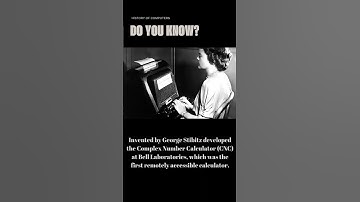 George Stibitz and the First Remote Computer (1940) #history #news #computer #shortvideo