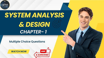 Mastering System Analysis & Design: A Complete MCQ Guide for Beginners of Chapter 1