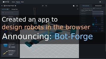 Design 3D robots in the browser: bot-forge.com | Web app | Initial release demo