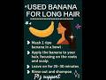 😯Try This😎DIY Banana Hair Mask for Long &amp; Silky Hair👩‍🦰 #shorts #fypシ