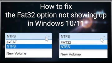 How to Fix the FAT32 Option Not Showing Up in Windows 10/11?