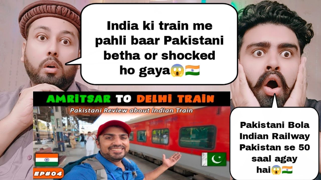 🇮🇳 PAKISTANI traveling on INDIAN Trains | Amritsar to Delhi Journey