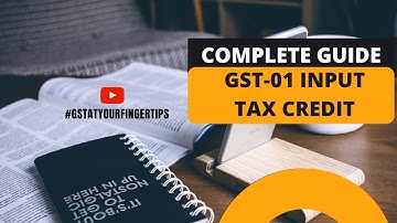 Complete Guide on Form GST ITC -01 | Input Tax Credit | CA Antony S Ukken