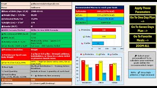 My Optimal Plate Demo – Automated Macro Meal Planner (BMR, Macros, Meal Split & Portions in Seconds) screenshot 1
