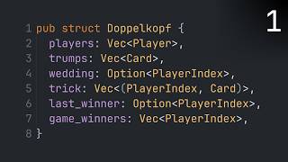 Let's Code Doppelkopf in Rust Part 1