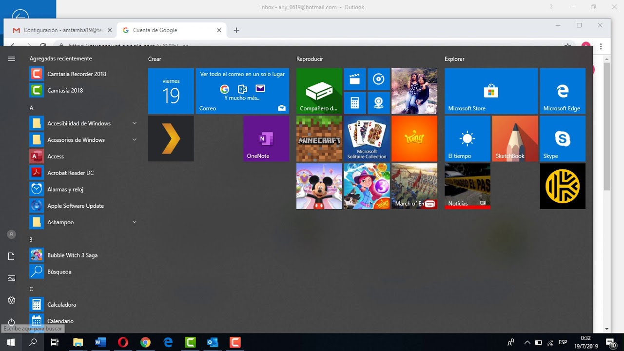 configurar correo gmail en outlook