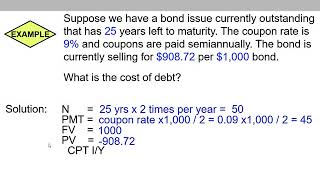 (8 of 17) Ch.14 - Cost of debt: explanation & example