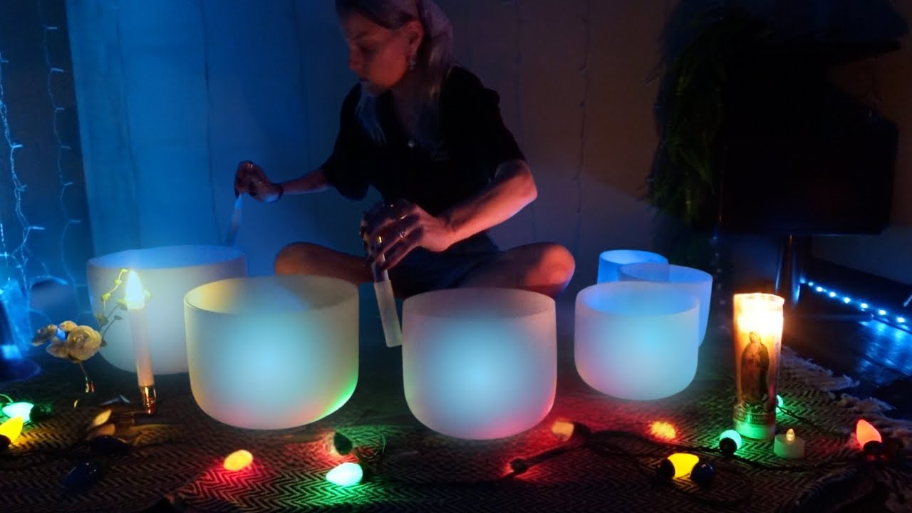 Positive Energy Crystal Singing Bowl Sound Bath | 432 Hz - YouTube