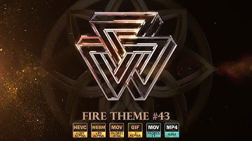 Animated Sacred Geometry Symbol - Fire Theme (43)