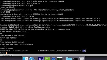 Cloudera Administration - Validate Hive by running Commands and Queries