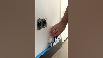 Straight paint and caulk lines with this painters tape dispenser! #diy #home #painting #tools