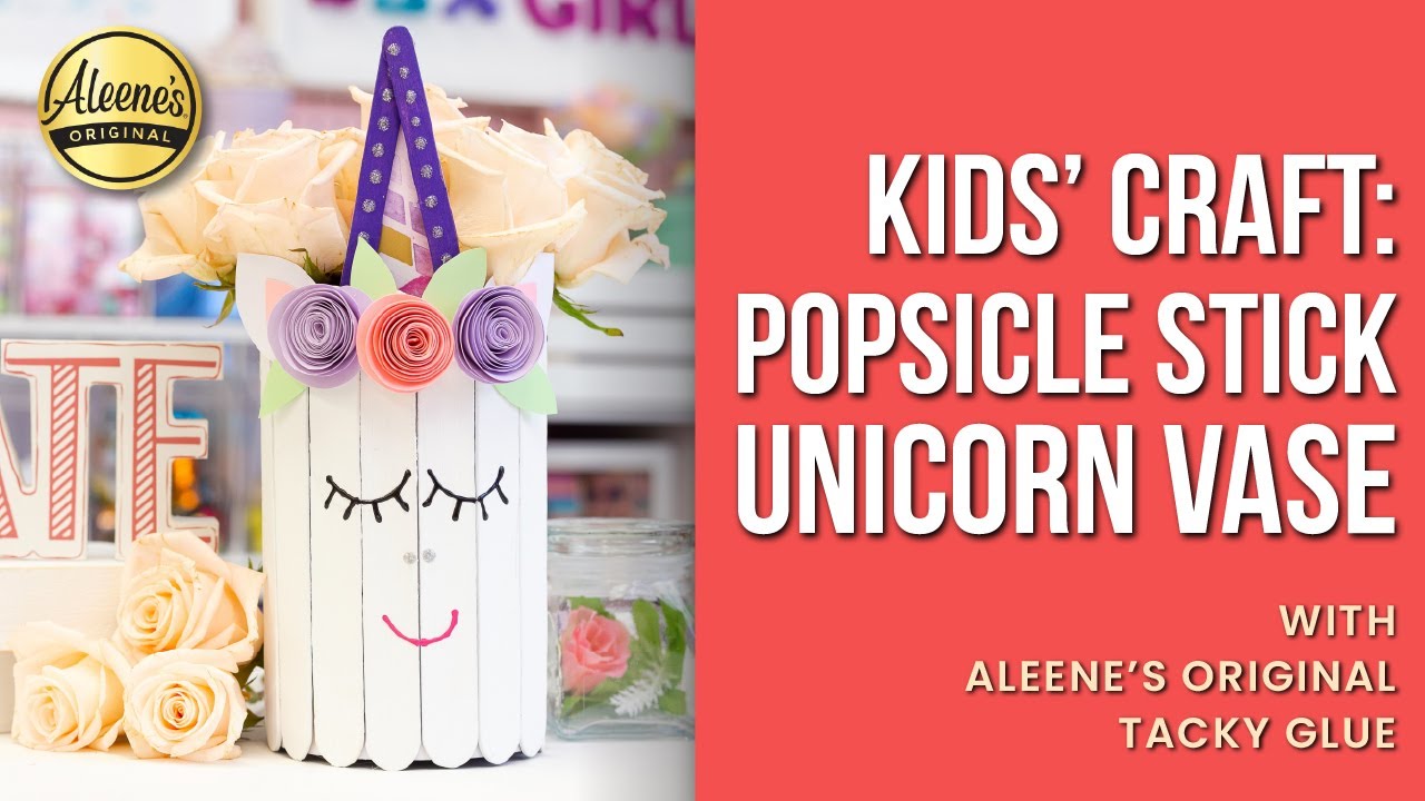 Popsicle Stick Unicorn Craft