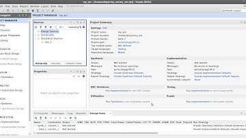 Howto: your first project in Xilinx Vivado