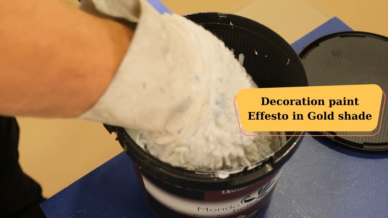 Decoration paint EFFESTO in Gold shade - Mondo bello by Tetralux