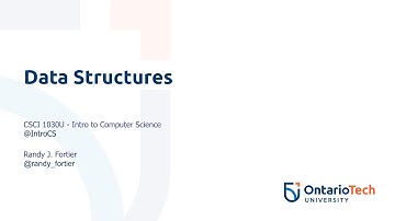 Introductory Python Programming - 09a - Data Structures (Explanation)