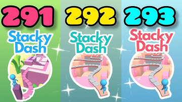 Stacky Dash level 291-293 very nice 👍 #mobilegameroom #gameplay #viral #games #stackydash #game