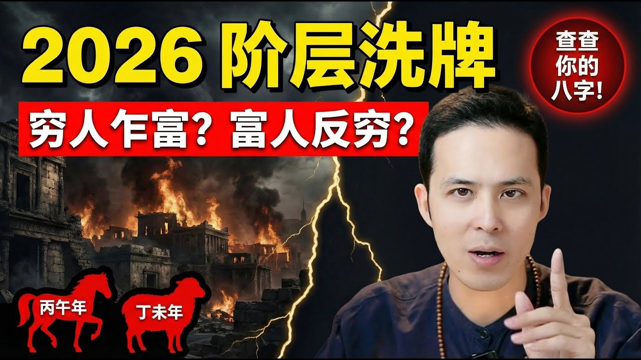 2026赤马红羊劫：是末日还是翻身机会？这4种命格将迎来180年一遇的阶层洗牌！