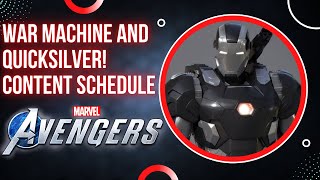 War Machine, Quicksilver, Release Schedule and MORE | Marvels Avengers Game News